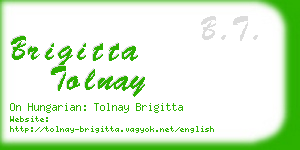 brigitta tolnay business card